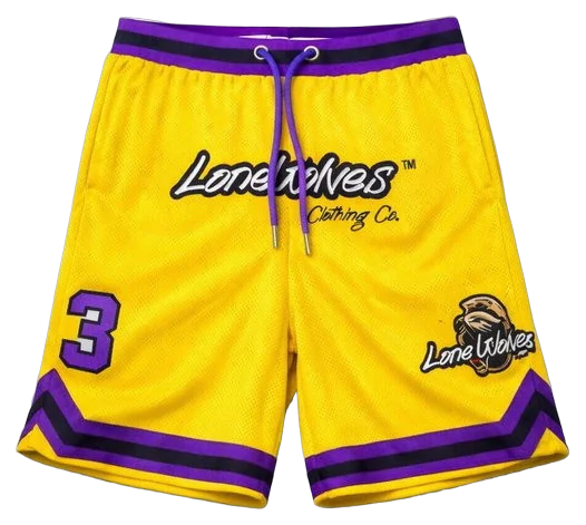 Laker's LONE WOLF premium Shorts