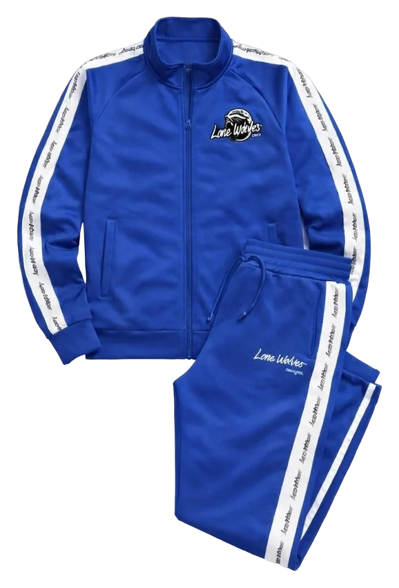 Royal Blue LONE WOLF premium Track Suit